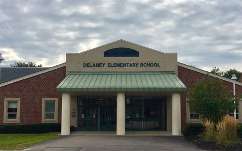 entrance to the delaney elementary school